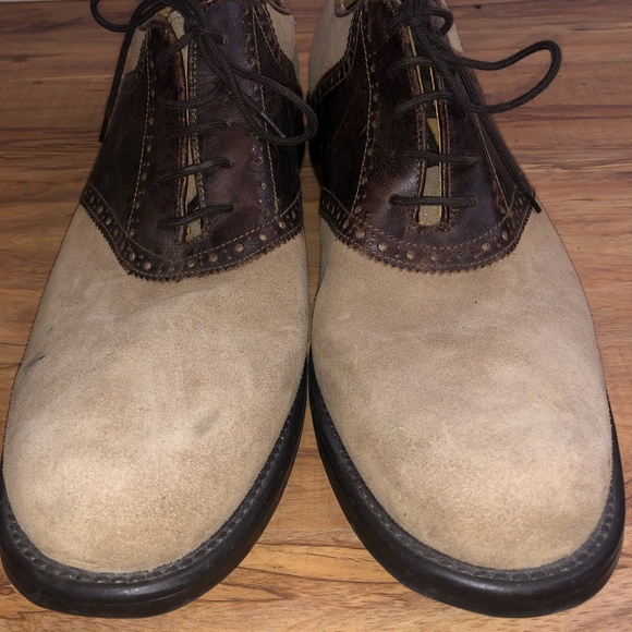 MENS STAFFORD BROWN/TAN LEATHER DRESS LOAFER main image 10